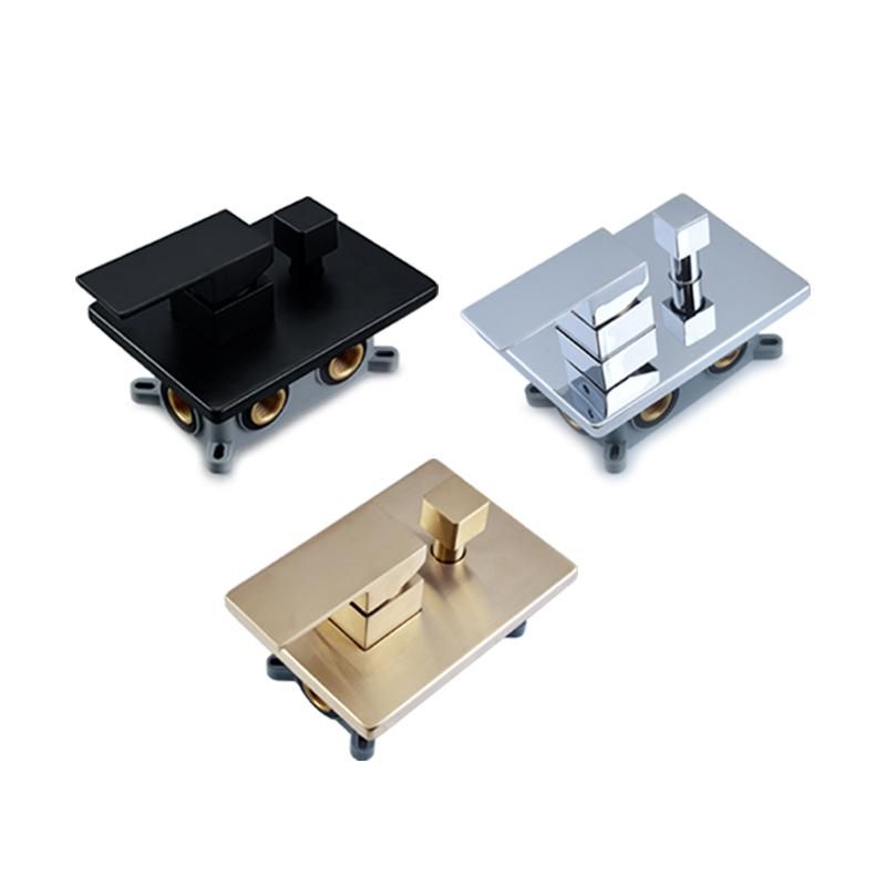 Chrome Brass 3-Ways Shower Faucet Diverter Valve Hot Cold Control Valve With Box Chrome Brass 3-Ways Shower Faucet Diverter Valve Hot Cold Control Valve With Box