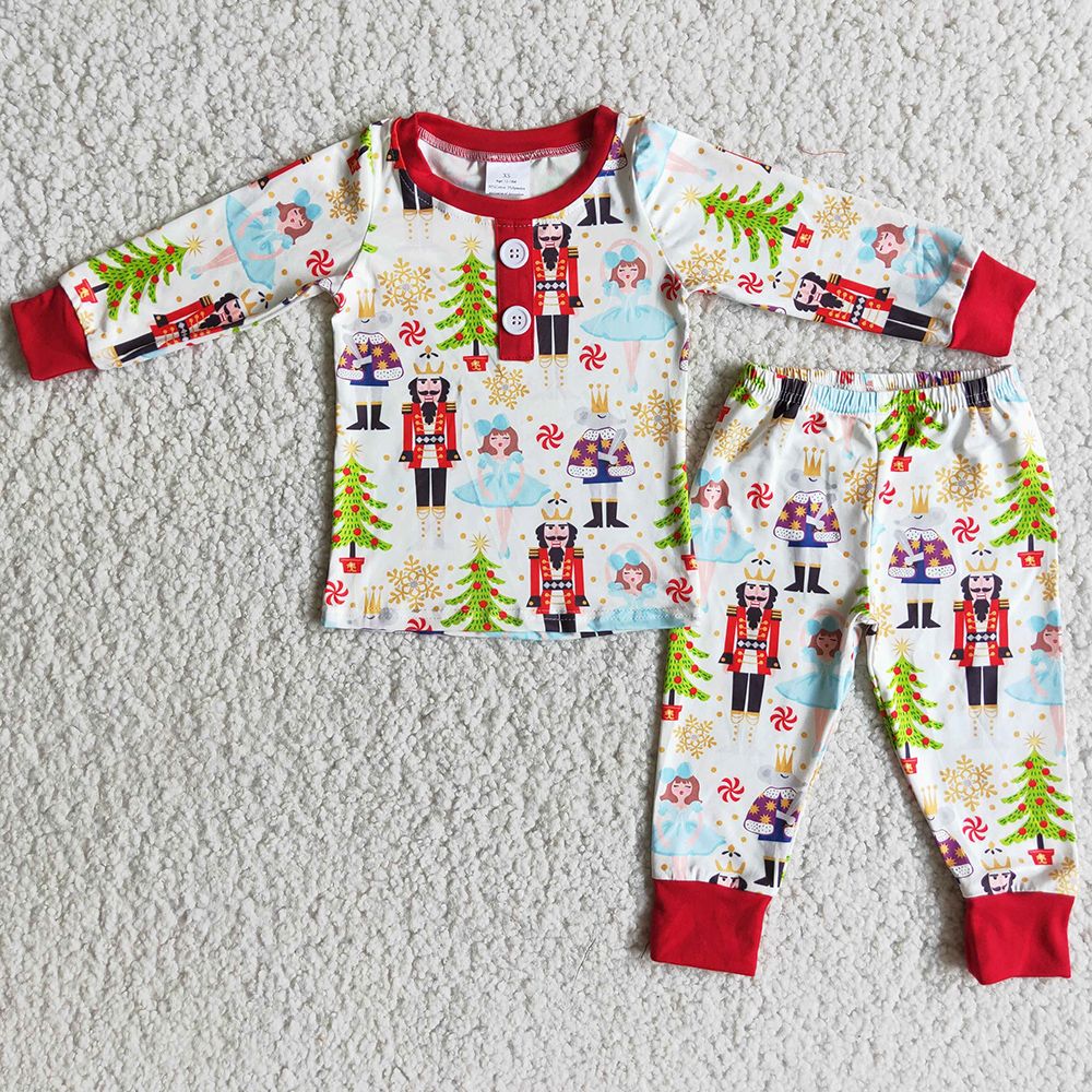 Niños ropa niños pijamas conjunto otoño boutique bebé niñas pijama trajes hermano dormir ropa