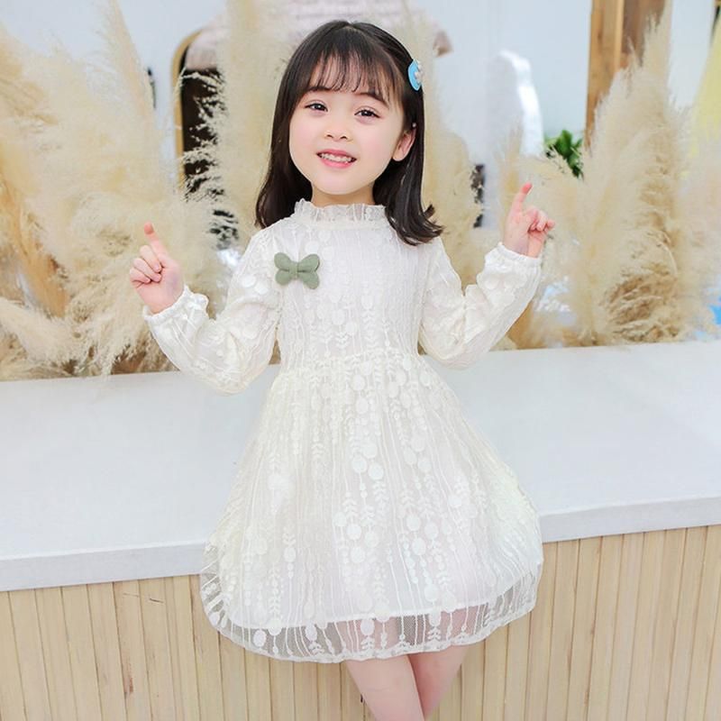 Girls Dresses 2021 Spring Lace Children 