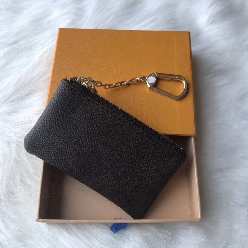 Wholesale Wholesale women brand designer mini coin purse keychain ladies  vintage wallet monogram money bag luxury pu leather key pouch From  m.