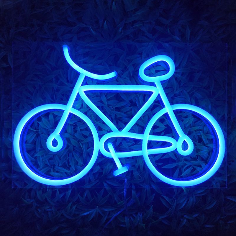 Sky Blue Bike Sign