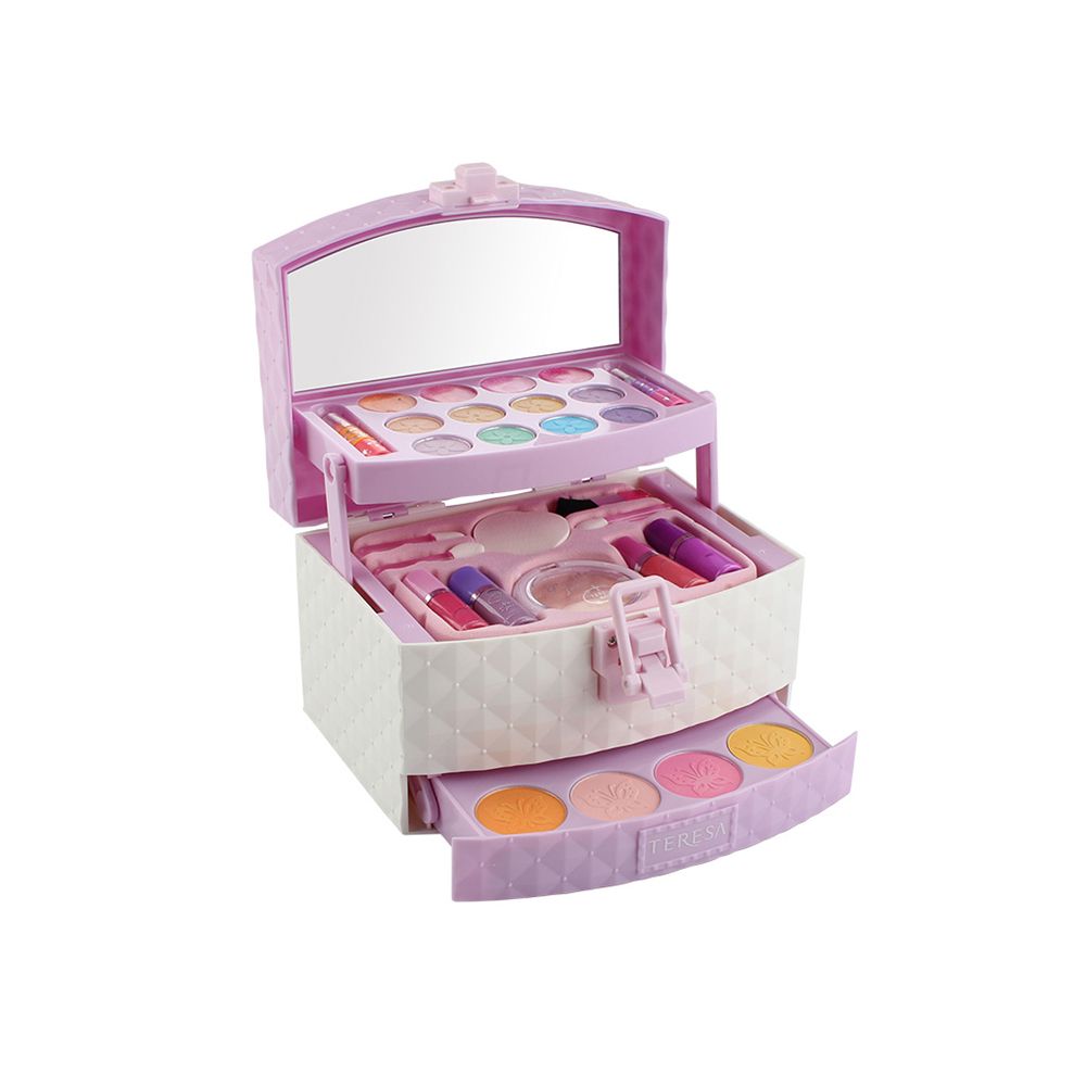 Kit de maquillaje para niñas para niños Lavable Maquillaje de moda Conjunto de chicas Play Cosmetics Kit de maquillaje para niñas para niños Lavable Maquillaje de moda Conjunto de chicas Play Cosmetics