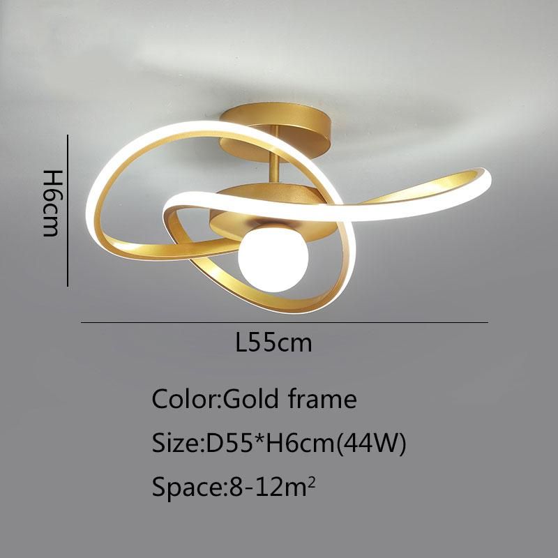 gold-D55xH6cm China Dimmable with remote
