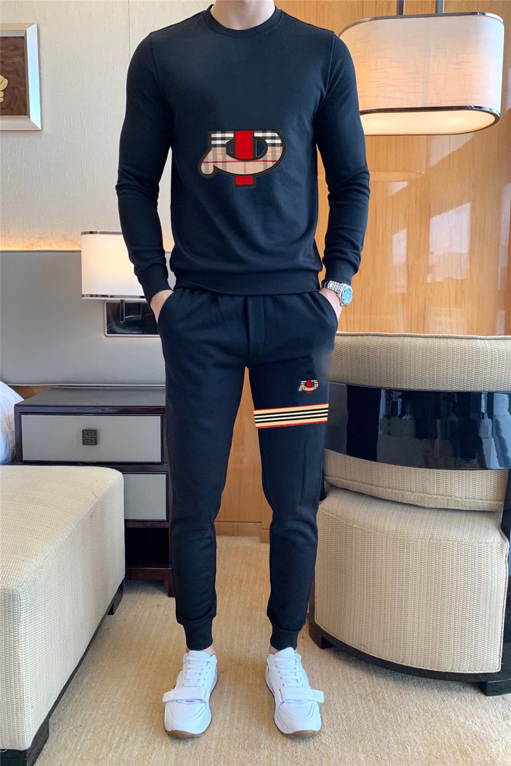 Compra 2021 Chándales Para Hombres Traje De Manga Larga Sports Jersey Trajes  De Ocio Desgaste Casual Desgaste De La Primavera Y Suéter Otoño Unisex Top  Pants Tamaño Asiático Contáctame Para Más M