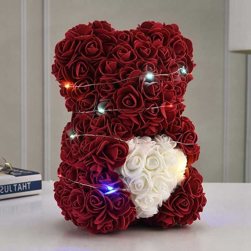 White Love Crimson Bear-Altezza: 25 cm