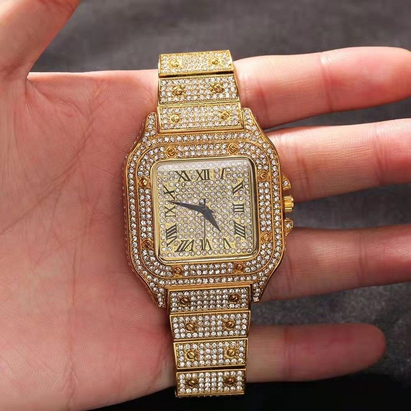 Iced Out Polshorloge Voor Mannen Luxe Designer Mens Bling Diamond Rome  Nummer Quartz Horloge Hip Hop Goud Zilver Rose Gouden Sieraden Horloges  Gift Uit China Horloges Verkoper Gracezhangsstudio |DHgate