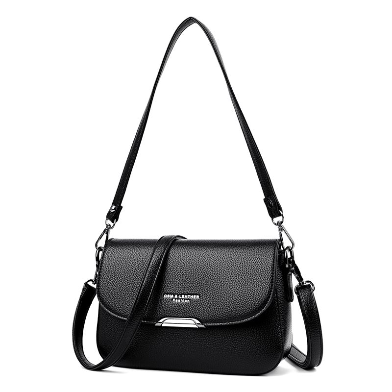 Compra Bolsas Negras Para Mujer Bolsas De Cuero Suave Bolsa De Hombro De  Cuero Lichine Patrón Cruzado Bolso De Mano Para Damas Pequeñas Solapa  Mensajero Bolsas Saco Barato | Entrega Rápida Y