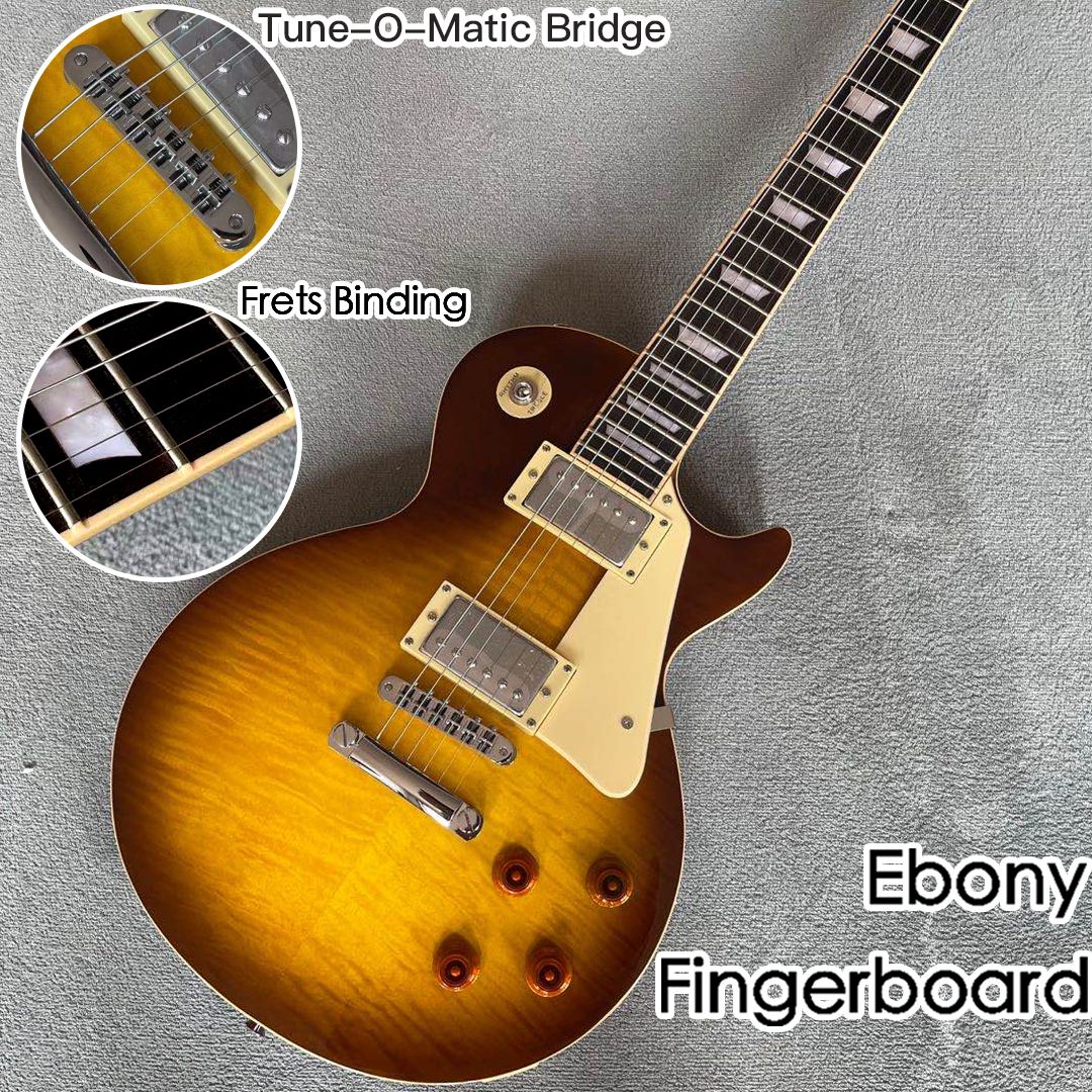 Пользовательские стандартные LP Electric Guitar Tune-O-Matic Bridge Ebony G...