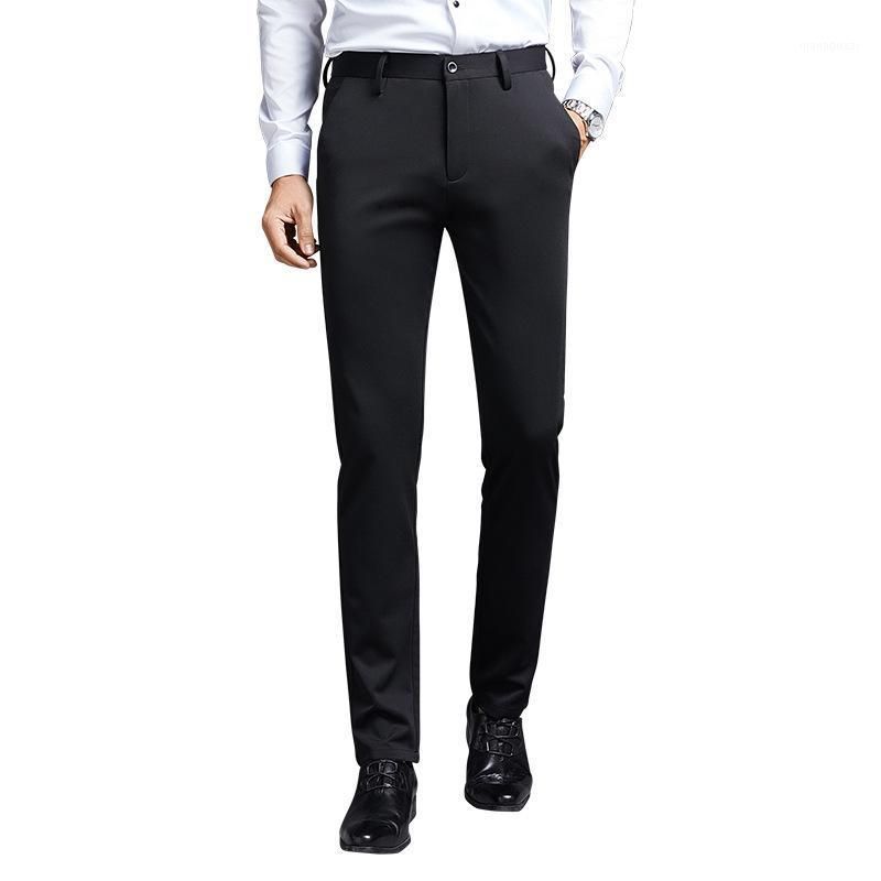 Compra Pantalones Para Hombres 2021 Hombres De Negocios Para Hombre Delgado  Delgado Delgado Delgado Ajuste Joggero Recto Pantalones Pantalón Fino  Masculino Homme Barato | Entrega Rápida Y Calidad | Es.Dhgate