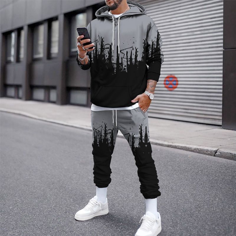 Compra 3D Tinta Marca Impresa Moda Sudadera Con Capucha Chándales Hombres  Conjunto Con Capucha Sportwear Con Capucha + Sweetpant 2021 Winter Otoño  Jogger Sudadera Barato | Entrega Rápida Y Calidad | Es.Dhgate