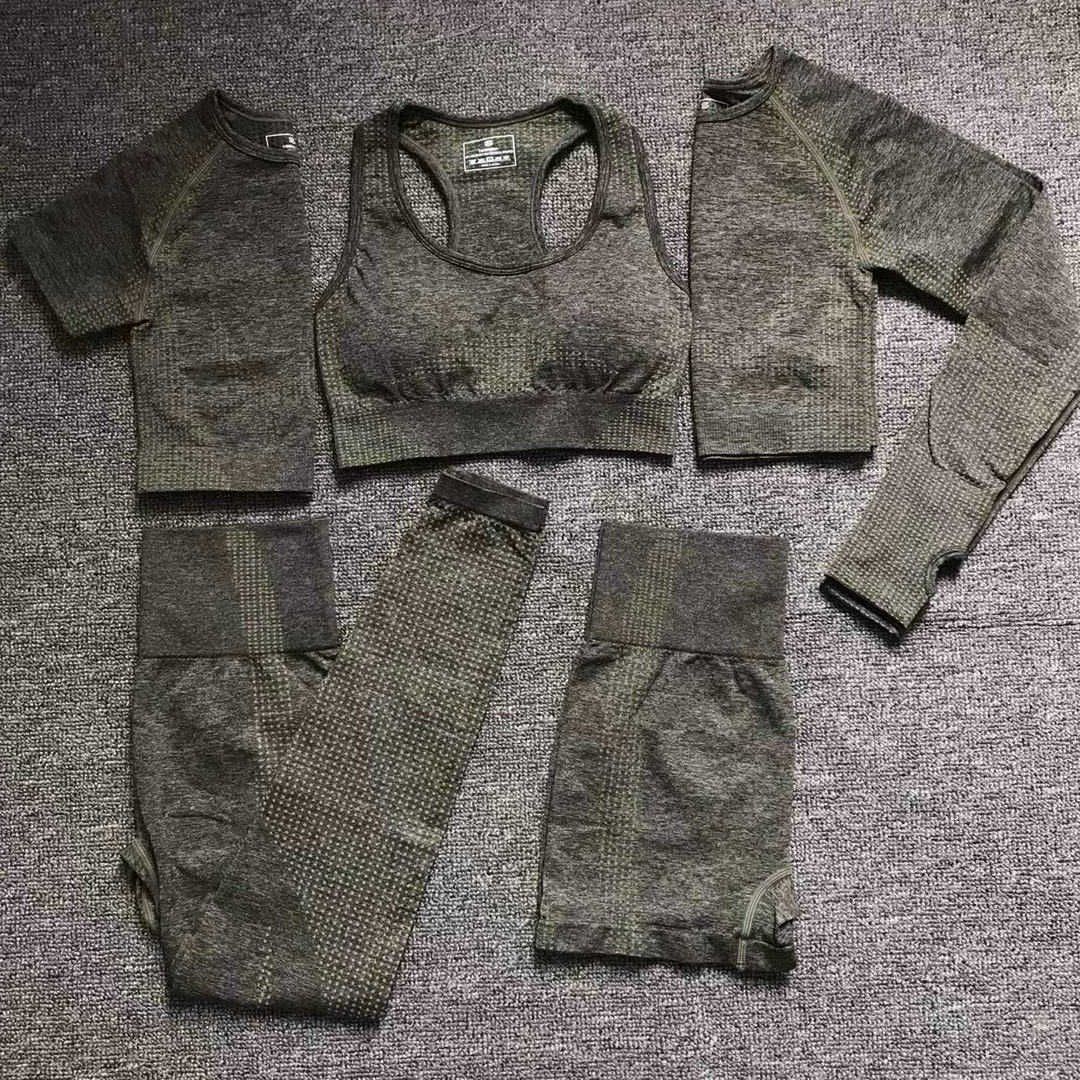 5pcs Dark Green Set