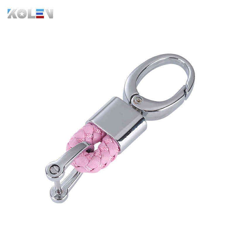 Nyckelring b rosa