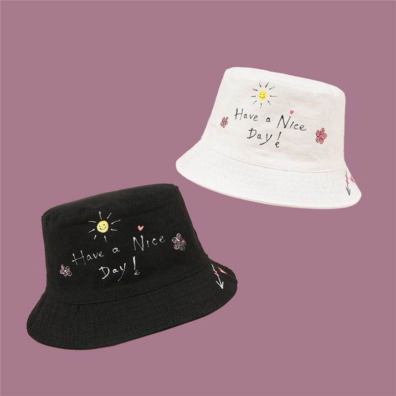 Acquistare 2021 New Style Fashion Joker Ha Una Bella Lettera Di Giorno  Secchio Cappello Pescatore Cappello Da Viaggio Allaperto Viaggio Cappello Da  Sole Cappelli Bambini Ragazzo E Ragazza 17 Economico | Consegna