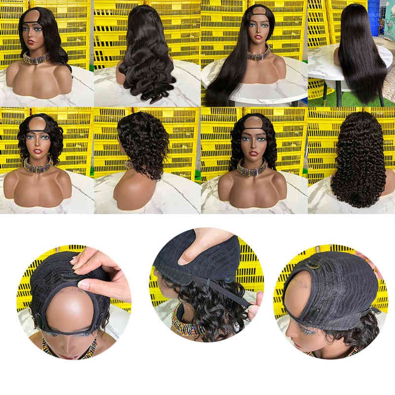 u Part Wig-10-50 Inch Remy Hair