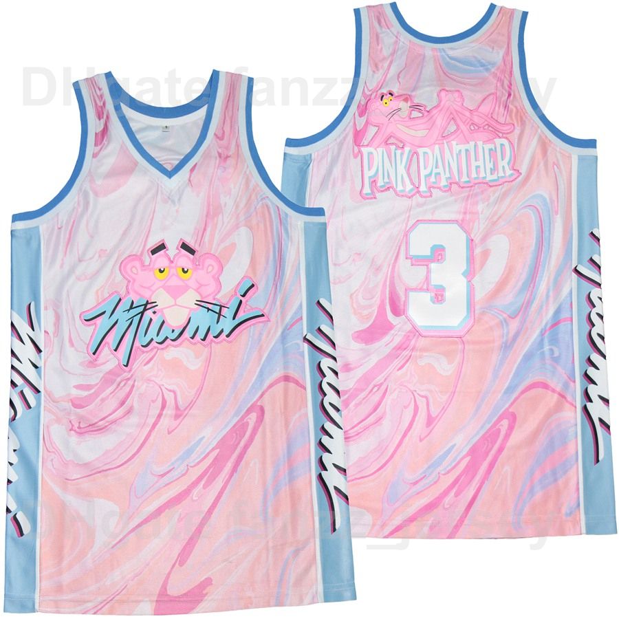 Moive Pink Panther Marble 3 Wade 1 Another Br Remix DJ Khaled Basketball  Jerseys - China Pink Panther Movie Jersey and Miami Vice Heat Pink T Shirt  price
