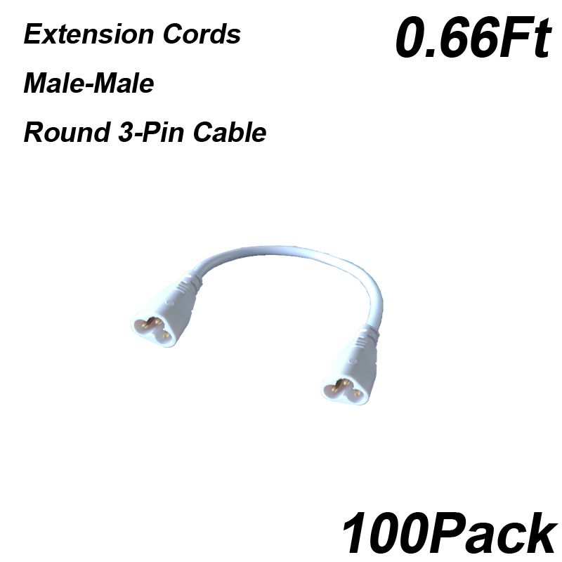 0.66Ft Male-Male Extension Cord