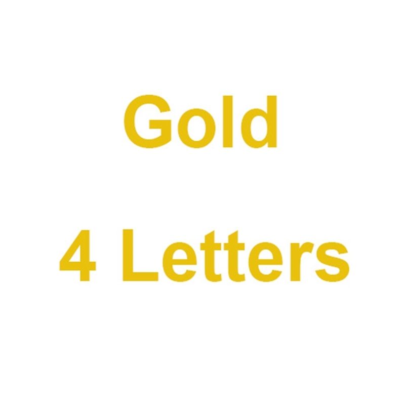 Gold 4 lettere-16 pollici catena di corda