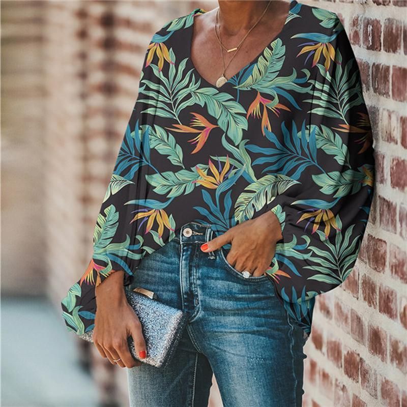 tropical blouse plus size