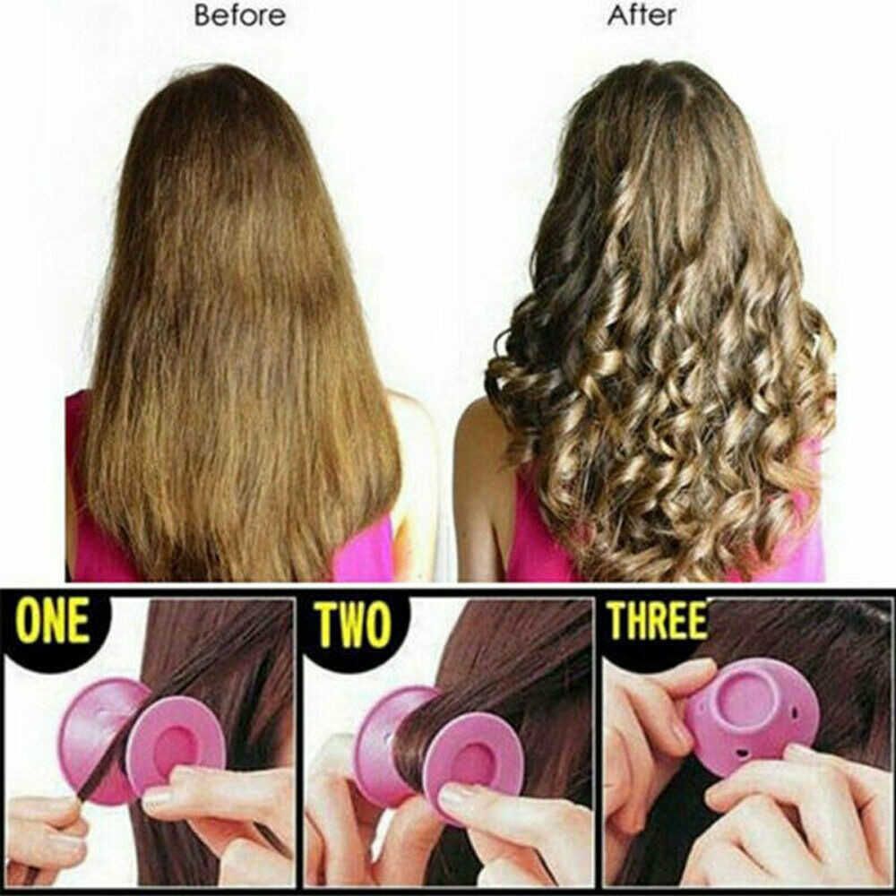 Soft Rubber Magic Hair Curlers Hair Style Roller Hairstyle Soft Care DIY  Peco Roll Salon Soft