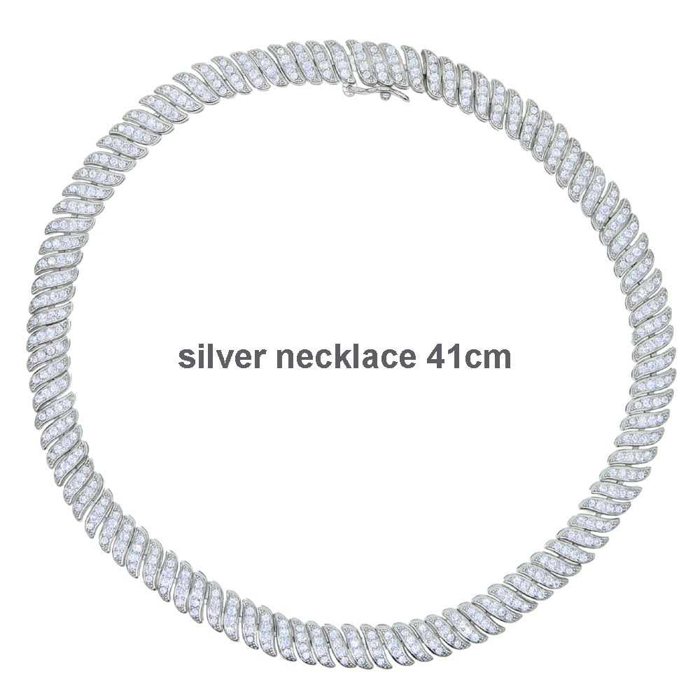 silver necklace 41cm