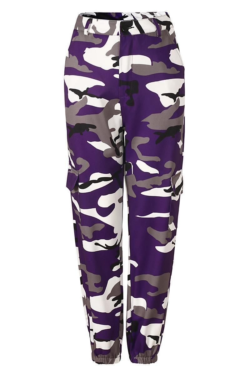 Compra Pantalones Para Mujer Capris Mujer Camo Carga De Cintura Alta Hip  Hop Pantalones Militares Del Ejército De Combate Camuflaje Largo Barato |  Entrega Rápida Y Calidad | Es.Dhgate