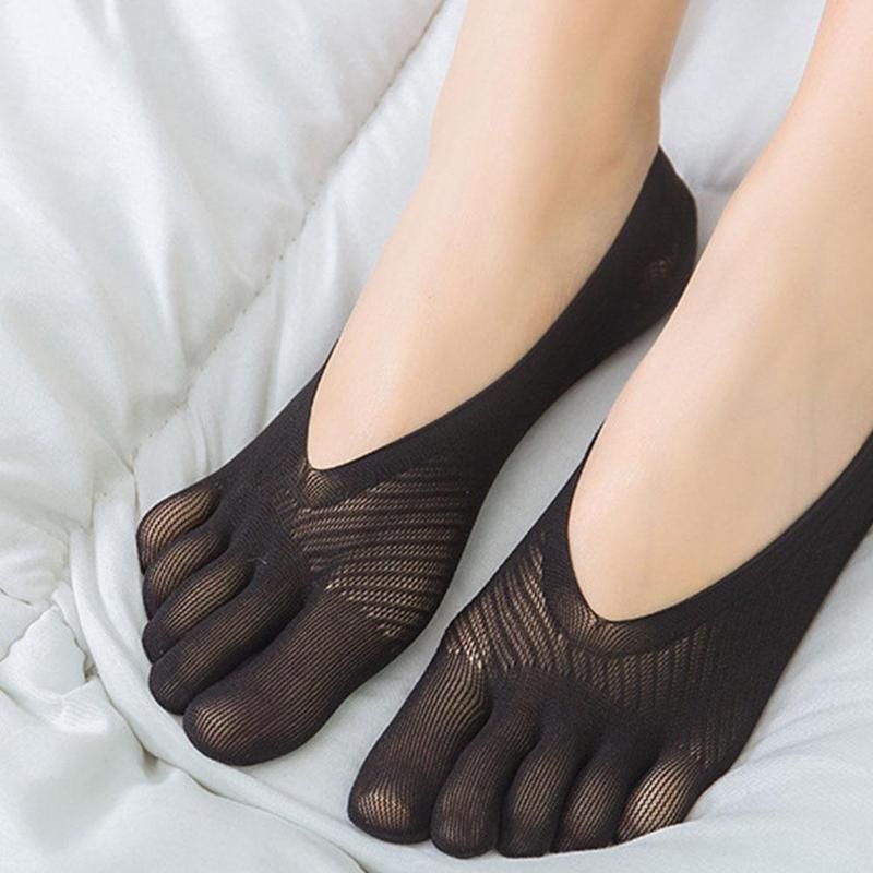 Orthopedic Compression Socks Women Toe Socks Low Cut Liner with Gel Tab UK