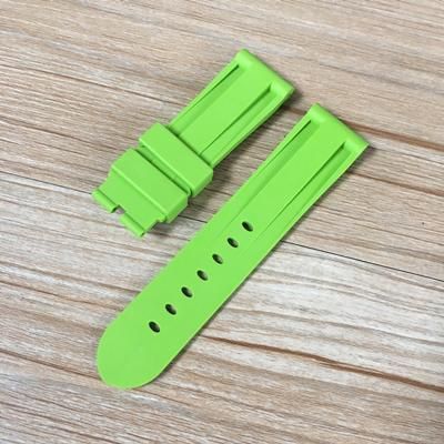 Verde leggera da 24 mm con fibbia d'argento