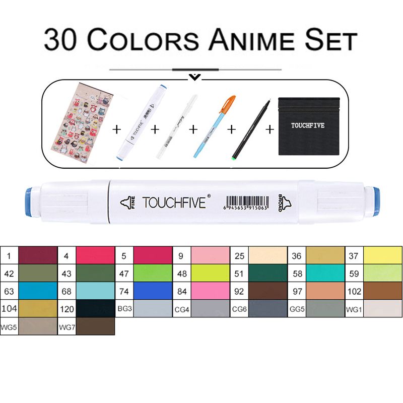 30 anime kleur