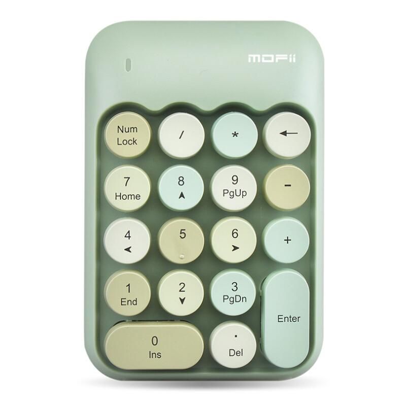 teclado numérico verde