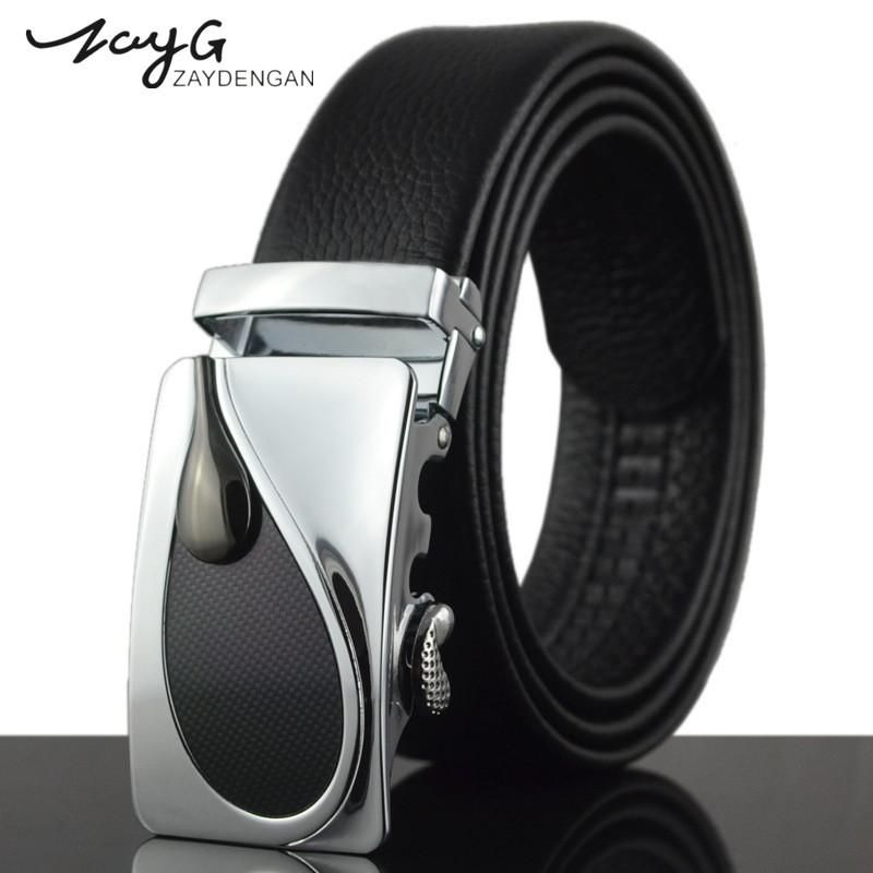 Zayg Hebilla Automática De Aleación De Hombre Cinturón Negro Zayg Hebilla Automática De Aleación De Hombre Cinturón Negro