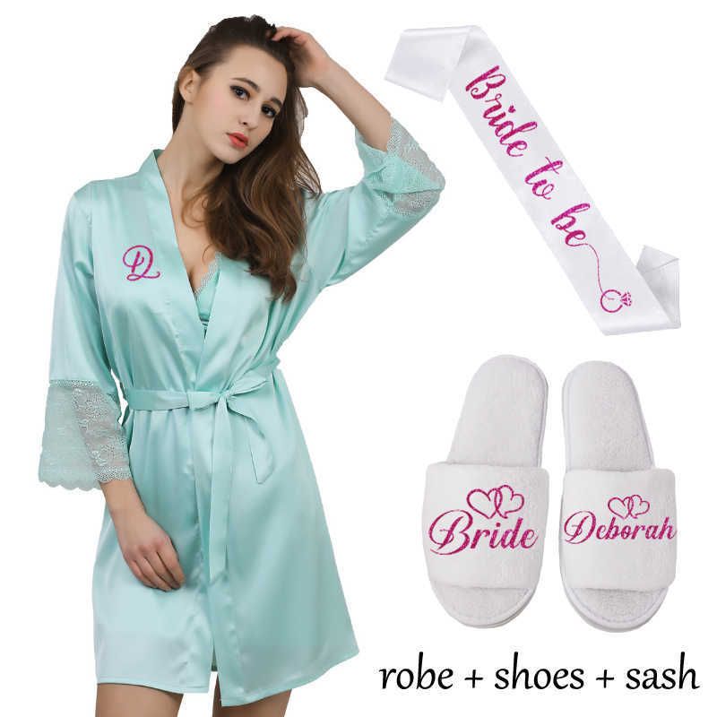 Green Robe Sash Shoe