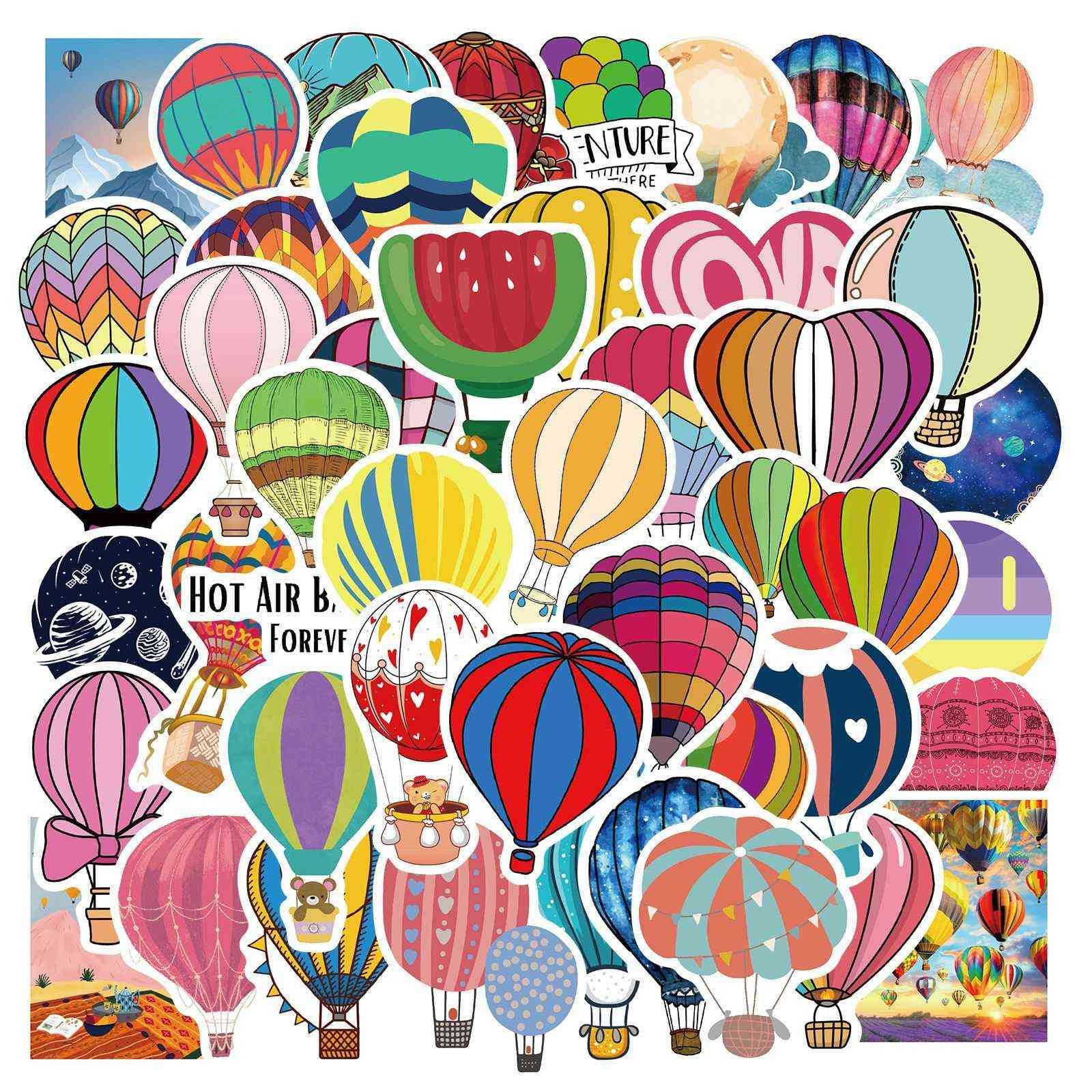 Compra 10 / Globo De Aire Caliente Pegatinas De Dibujos Animados Para  Monopatín Portátil Maleta Maleta Casco Guitarra Calcomanía Teléfono  Etiqueta De Regalo Coche Barato | Entrega Rápida Y Calidad | Es.Dhgate