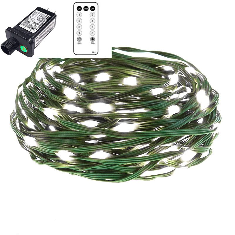 30V-Green Wire-White Light-Remote