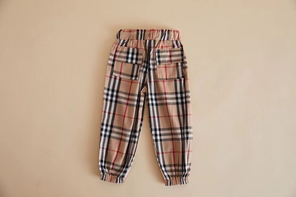 small plaid long pants