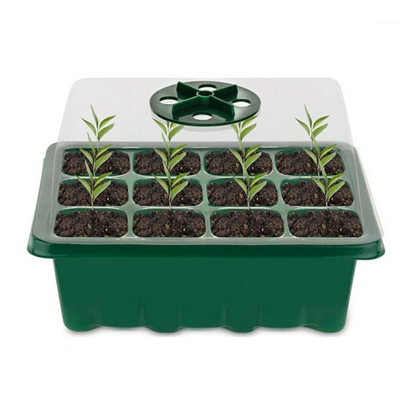 5pcs 12 Cells Garden Planter Seedling Pot Nursery Plant Seed Tray Window Box UK