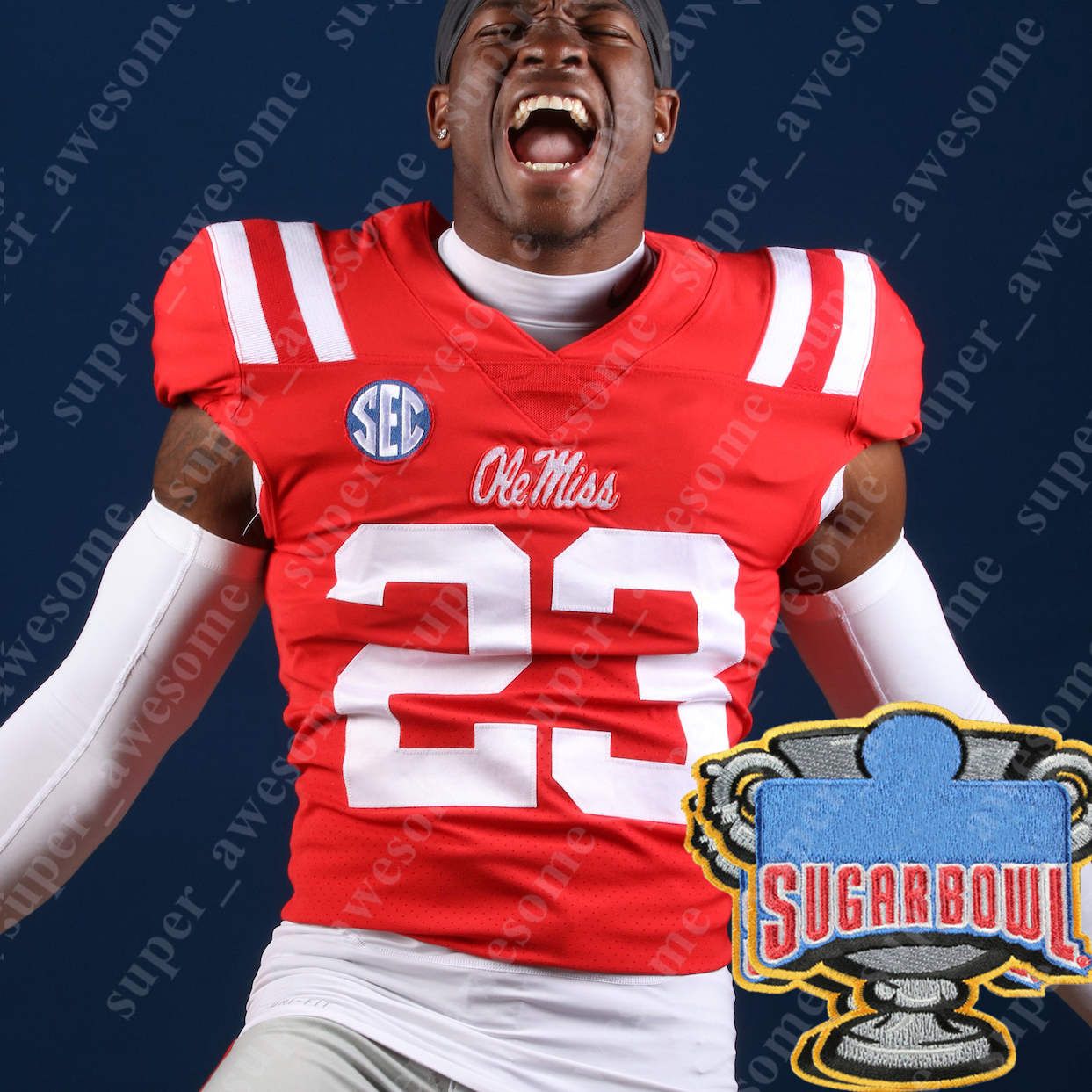 Red NEW-Sugar Bowl Patch