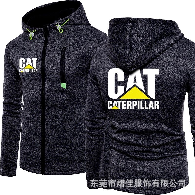 New Hombres Sudaderas capucha CAT CATERPILLAR PARA COCHE LOGO CASUAL HIPHOP HIPHOP HOWNED