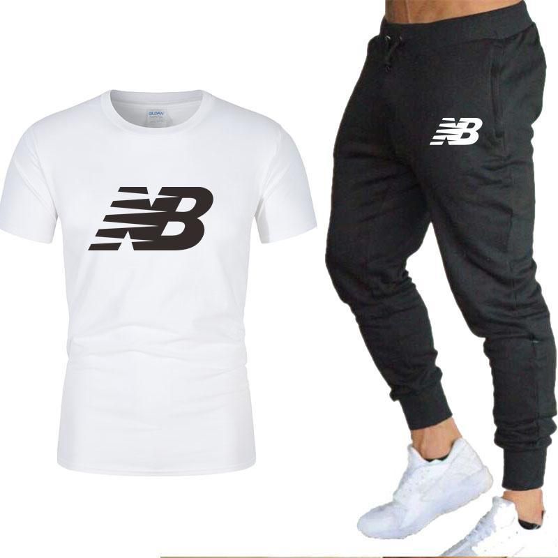 Compra 2021 Moda De Verano Ocio NB Marca Traje Para Hombre Ropa Deportiva  Ropa Deportiva Para Hombre Camiseta De Manga Corta 2 Conjuntos L0309 Barato  | Entrega Rápida Y Calidad | Es.Dhgate