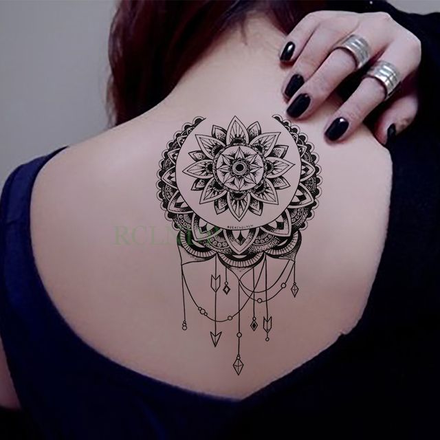 Waterproof Temporary Tattoo Sticker Lotus Dreamcatcher Fake Tatto Flash Tatoo Back Leg Abdomen Arm Tatouage For Girl Women Men From Rendie 1 24 Dhgate Com