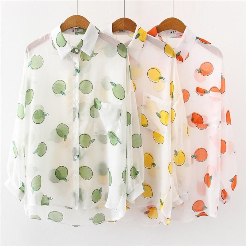 Fruit print blouse Clearance