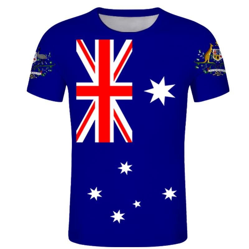 Camisetas para hombre de la bandera de Australia personalizado Camiseta australiana Au Nación República