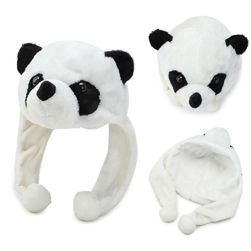 Beanie/Skull Caps Adult Kids Cartoon Plush Panda Animal Beanie Hat With Pom Ends Long Straps Thermal Warm Funny Stuffed Toy Earflap Cap Cosp Beanie/Skull Caps Adult Kids Cartoon Plush Panda Animal Beanie Hat With Pom Ends Long Straps Thermal Warm Funny Stuffed Toy Earflap Cap Cosp