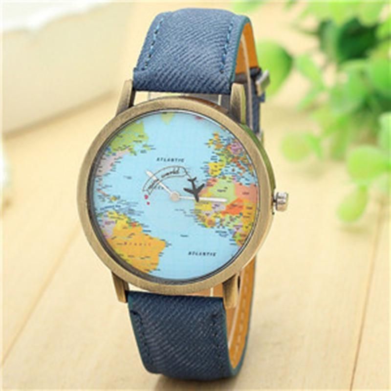 Acquistare Orologio Da Polso Mini World Fashion Watch Watch Men Unisex  Mappa Aereo Viaggio Viaggi Intorno Alle Donne Abito In Pelle Orologi Da  Polso 10 Economico | Consegna Veloce E Qualità | DHgate Italy