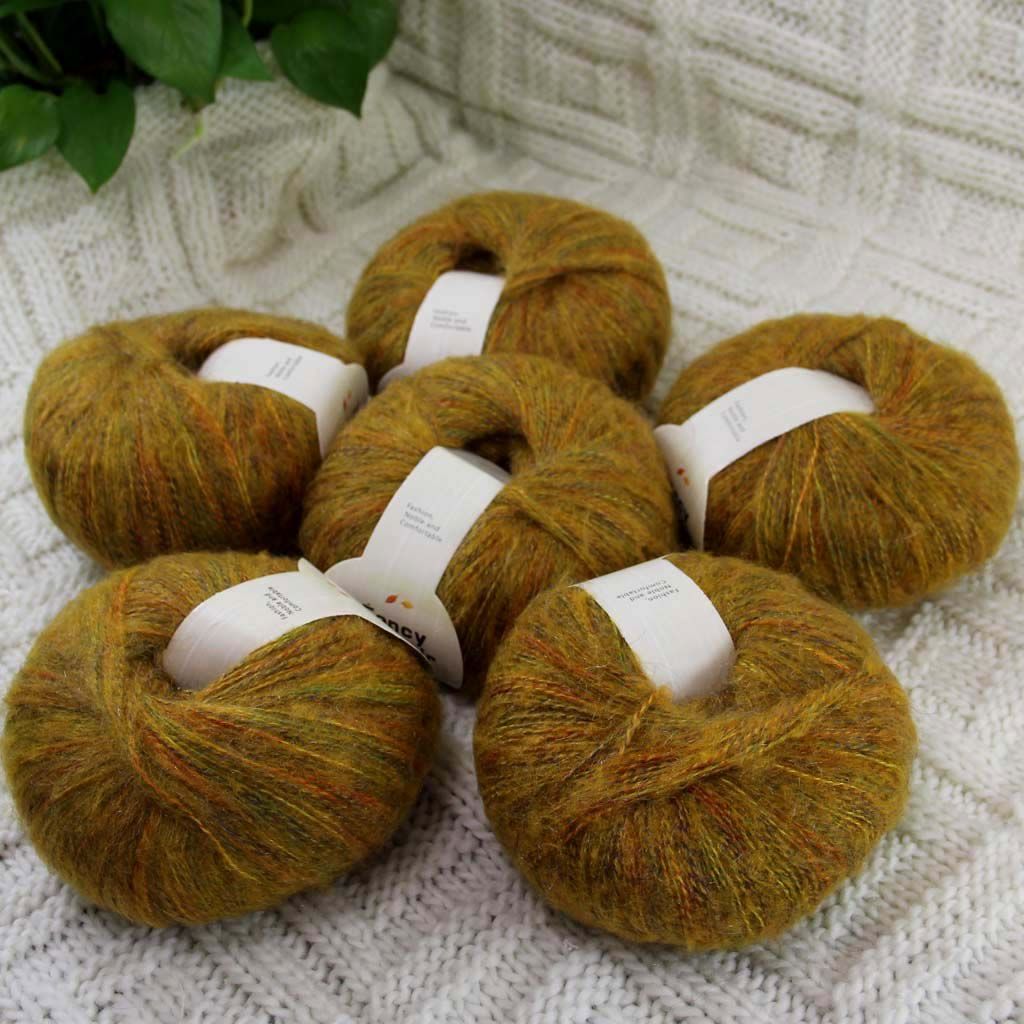 Sale New 1BallsX50g Luxury Fancy Soft Mohair Rugs Wrap Hand Knit Crochet Yarn 