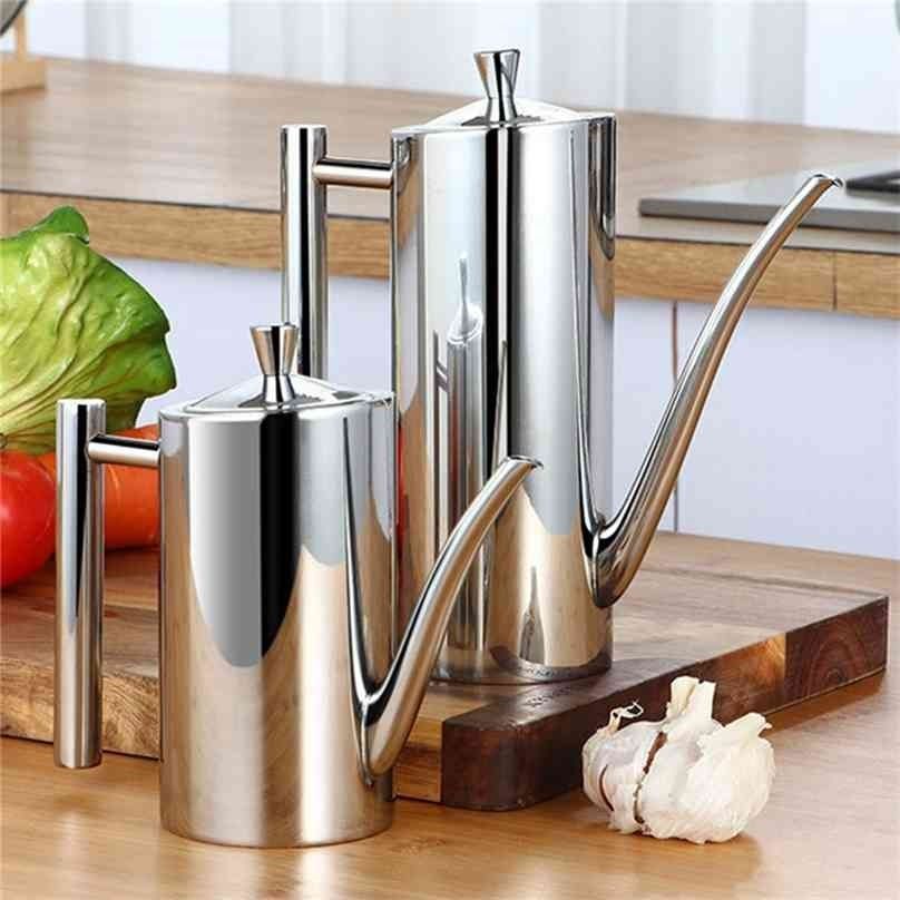 Stainless Steel Olive Oil Vinegar Dispenser Jar Seasoning Condiment Pot Bottle Stainless Steel Olive Oil Vinegar Dispenser Jar Seasoning Condiment Pot Bottle