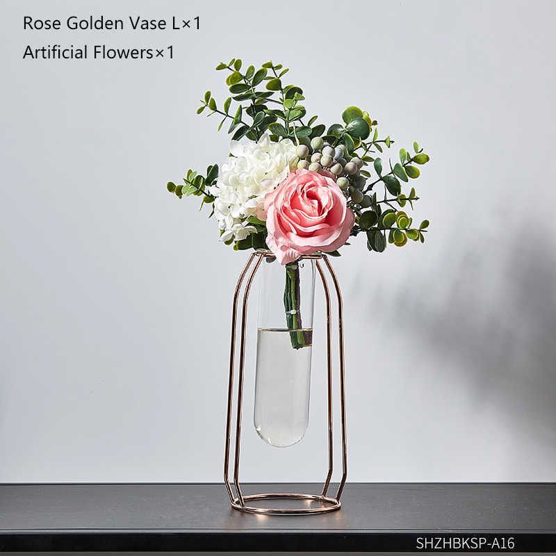 b Rose Golden Vase L