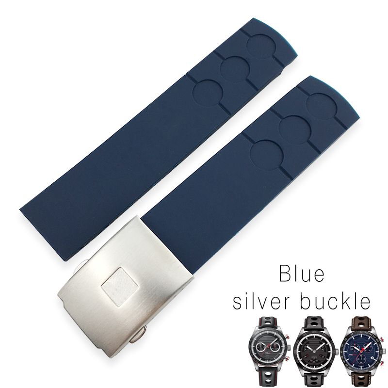 Blue Silver fibbia-20 millimetri