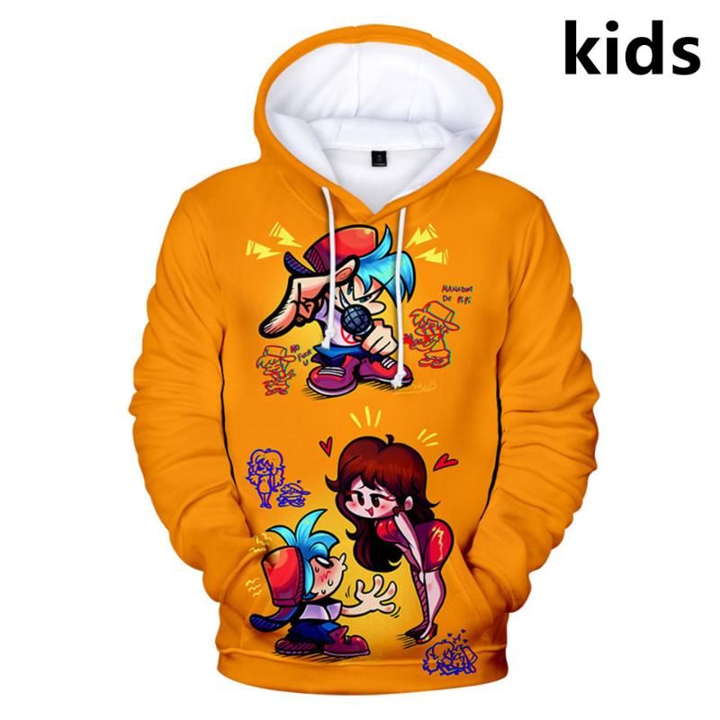 Friday Night Funkin Merch Hoodies Pullover Hoody Sweatshirt for Kids Boys and Girls Jumper Top
