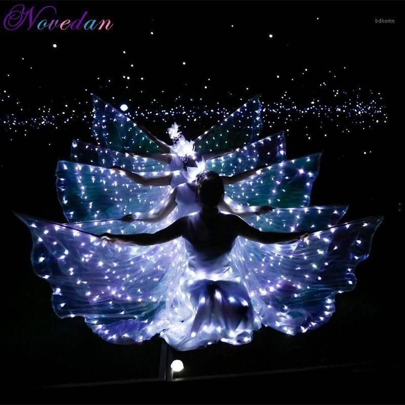 Espectáculo Contrapartida litro Decoración de fiesta Mujeres azul claro Luz de hadas LED Danza del vientre ISIS Ala Accesorios Espectáculo Contrapartida litro Decoración de fiesta Mujeres azul claro Luz de hadas LED Danza del vientre ISIS Ala Accesorios