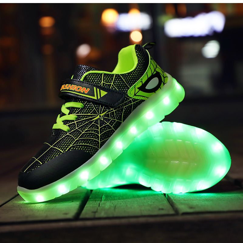 Maat 36-37 kinderen casual schoenen met lichten USB charge lichtgevende  sneakers voor kinderen jongens gloeiende